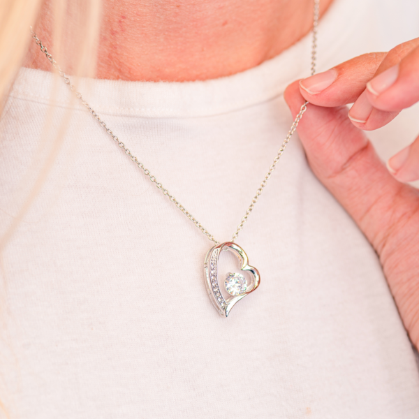 Personalized To My Wife Forever Love Necklace From Husband- Merry Christmas #e200 - Image 3