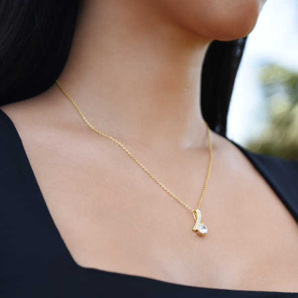 To My Granddaughter Necklace Gift - Believe deep in your heart - Alluring Beauty  #e72c - Image 5