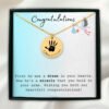 Baby Handprint Necklace - Custom Message Card Jewelry - Jewelry Inns