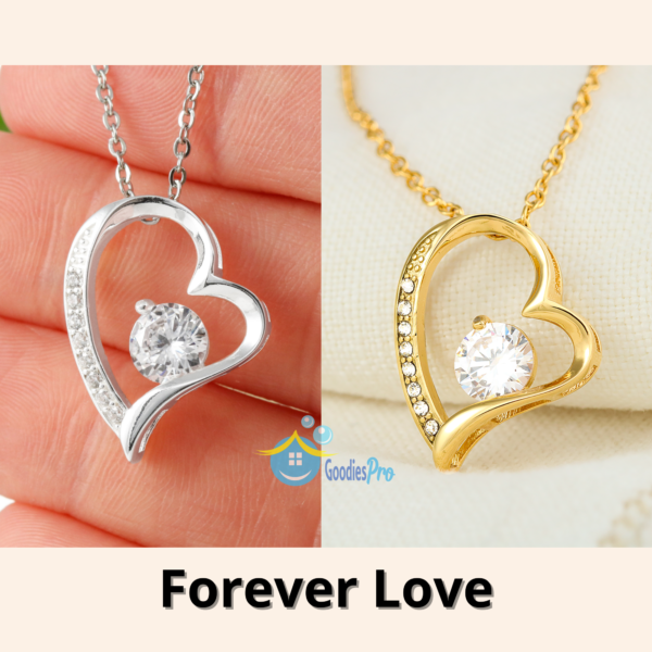 Personalized To My Wife Forever Love Necklace From Husband- Merry Christmas gift wrapped with my love #e201 - Image 2