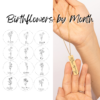 Name Bar Necklace - Name Birth Flower Necklace - Jewelry Inns