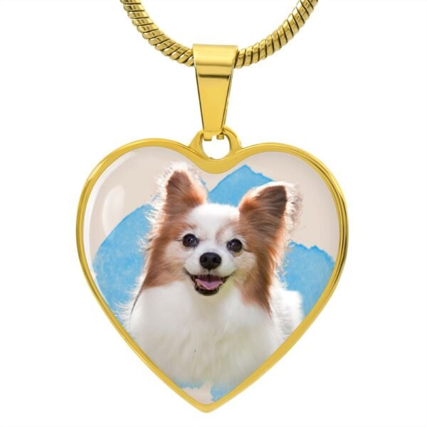 Personalized Dog Mom Engraving Necklace - Luxury Heart Necklace #e51 - Image 9