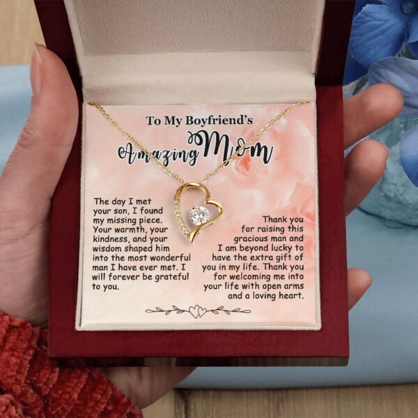 Gifts for Boyfriend's Mom, To My Boyfriends Mom Necklace, Boyfriend's Mom Gifts #e248 - Image 9