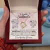 Soulmate Necklace Gift For Wife Girlfriend Valentine's Day Birthday Anniversary Christmas Presnet Love Quote Message Card Forever Love Pendant Jewelry Gifts For Her