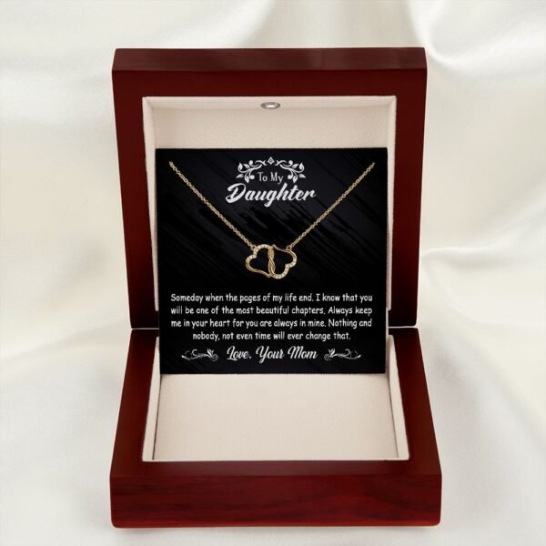To My Daughter Gift From Mom Solid God & Real Diamond Necklace - The most beautiful chapters - Everlasting Love #e140 - Image 8
