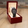 The Best Gift For Dad: Personalized Engraved Wood Watch To My Dad Gift on Birthday, Father’s Day, Wedding, Christmas, Custom Message Sandalwood Present For Men.
