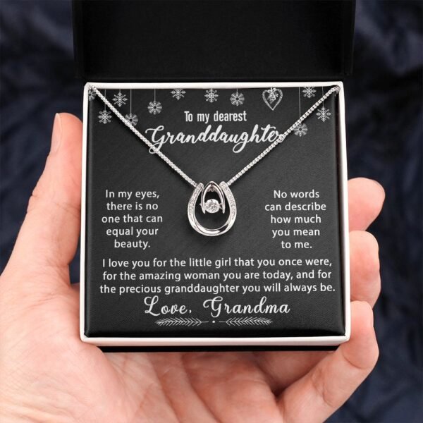 To My Granddaughter Necklace Gift - In my eyes - Lucky In Love #e170 - Image 7
