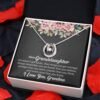 Personalized To My Granddaughter Necklace Gift From Grandma, Poem Message Jewelry Card, Granddaughter Birthday Gift, Christmas Gift For Her