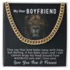 Gift Ideas - Personalized Boyfriend Necklace Cuban Link Chain -Jewelry Inns