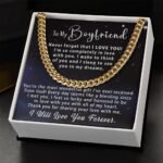 Cuban Link Chain Necklace - Message Card Jewelry - Jewelry Inns