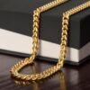 Best Gift Ideas For Father: Men K Gold Cuban Link Chain Necklace Gift For Dad, Father's Day Birthday Christmas Papa Gift Idea Message Card Jewelry From Daughter And Son