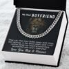 Gift Ideas - Personalized Boyfriend Necklace Cuban Link Chain -Jewelry Inns