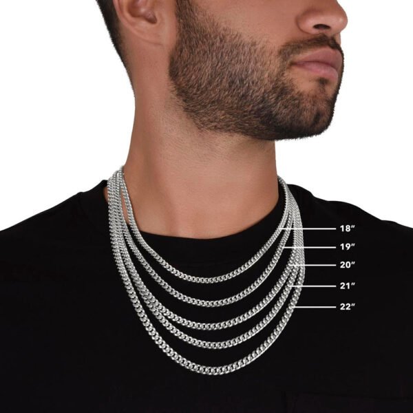 Personalized To My Boyfriend Cuban Link Chain 5mm Necklace - I can hear your heartbeat #e93 - Image 10