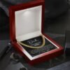 Best Gift Ideas For Father: Men K Gold Cuban Link Chain Necklace Gift For Dad, Father's Day Birthday Christmas Papa Gift Idea Message Card Jewelry From Daughter And Son