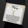 Gifts for Boyfriend's Mom: To My Boyfriend’s Mom Necklace, a perfect necklace for a meaningful Mother's Day or birthday present for your boyfriend's mom. Matched with a thoughtful message card.