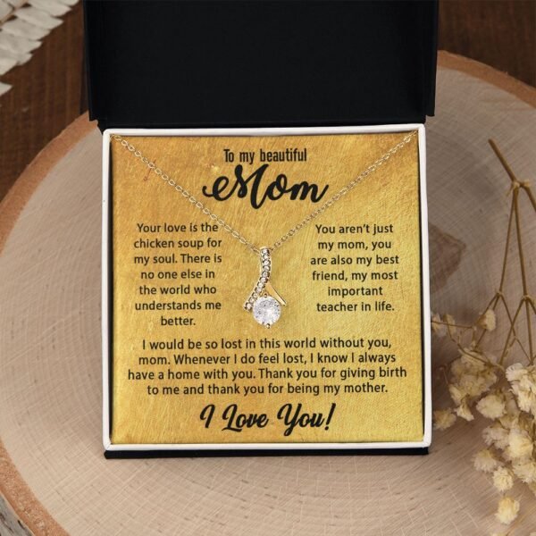 Mom Gifts - Mother's Day Gift Ideas For Women, To My Mom Necklace Form Daughter & Son, Best Birthday Christmas Valentines Day For New Mothers, Message Card Jewelry Pendants #e237 - Image 18