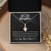 To Our Daughter From Mom & Dad - Necklace Birthday Gifts, Best Gift For Her, 14K White Gold And 18K Yellow Gold For Daughter, Jewelry Gifts, Halloween Christmas Gift is the perfect gift idea to surprise your beloved daughter.