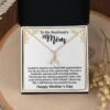 Gifts for Boyfriend's Mom: To My Boyfriend’s Mom Necklace, a perfect necklace for a meaningful Mother's Day or birthday present for your boyfriend's mom. Matched with a thoughtful message card.