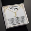 Gifts for Boyfriend's Mom: To My Boyfriend’s Mom Necklace, a perfect necklace for a meaningful Mother's Day or birthday present for your boyfriend's mom. Matched with a thoughtful message card.