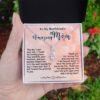 Gifts for Boyfriend's Mom: To My Boyfriend's Mom Necklace, Mother's Day & Birthday Ideas, Message Card Alluring Beauty Present For BF’s Mother. Matched with a thoughtful message card.