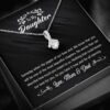 To Our Daughter From Mom & Dad - Necklace Birthday Gifts, Best Gift For Her, 14K White Gold And 18K Yellow Gold For Daughter, Jewelry Gifts, Halloween Christmas Gift is the perfect gift idea to surprise your beloved daughter.
