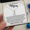 Gifts for Boyfriend's Mom: To My Boyfriend’s Mom Necklace, a perfect necklace for a meaningful Mother's Day or birthday present for your boyfriend's mom. Matched with a thoughtful message card.