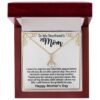 Gifts for Boyfriend's Mom: To My Boyfriend’s Mom Necklace, a perfect necklace for a meaningful Mother's Day or birthday present for your boyfriend's mom. Matched with a thoughtful message card.