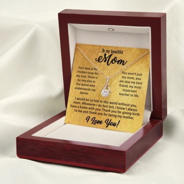 Mom Gifts - Mother's Day Gift Ideas For Women, To My Mom Necklace Form Daughter & Son, Best Birthday Christmas Valentines Day For New Mothers, Message Card Jewelry Pendants #e237 - Image 12