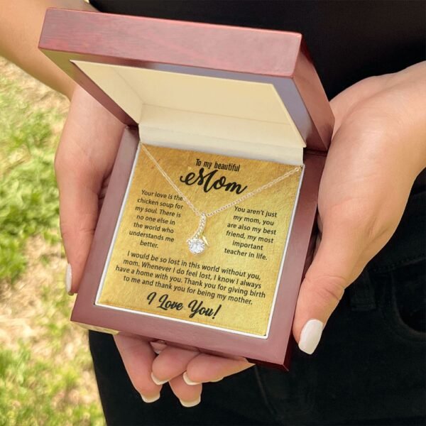 Mom Gifts - Mother's Day Gift Ideas For Women, To My Mom Necklace Form Daughter & Son, Best Birthday Christmas Valentines Day For New Mothers, Message Card Jewelry Pendants #e237 - Image 13