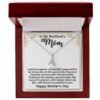 Gifts for Boyfriend's Mom: To My Boyfriend’s Mom Necklace, a perfect necklace for a meaningful Mother's Day or birthday present for your boyfriend's mom. Matched with a thoughtful message card.