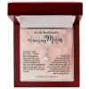 Gifts for Boyfriend's Mom: To My Boyfriend's Mom Necklace, Mother's Day & Birthday Ideas, Message Card Alluring Beauty Present For BF’s Mother. Matched with a thoughtful message card.