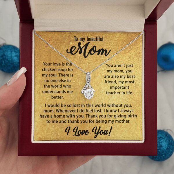Mom Gifts - Mother's Day Gift Ideas For Women, To My Mom Necklace Form Daughter & Son, Best Birthday Christmas Valentines Day For New Mothers, Message Card Jewelry Pendants #e237 - Image 10