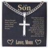 Son Cross Necklace - Personalized Message Card Jewelry - Jewelry Inns