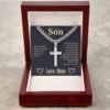 Son Cross Necklace - Personalized Message Card Jewelry - Jewelry Inns
