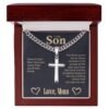 Son Cross Necklace - Personalized Message Card Jewelry - Jewelry Inns