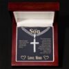 Son Cross Necklace - Personalized Message Card Jewelry - Jewelry Inns