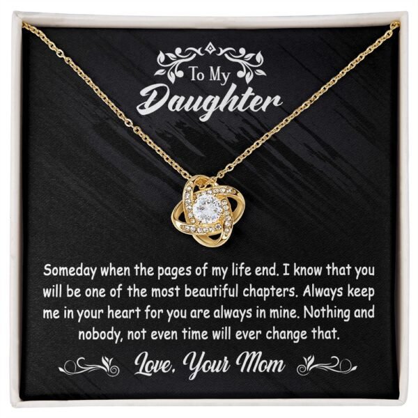 To My Daughter Gift From Mom - Love Knot #e117 - Image 6