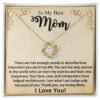 Love Knot Pendant - Personalized Message Card Jewelry - Jewelry Inns
