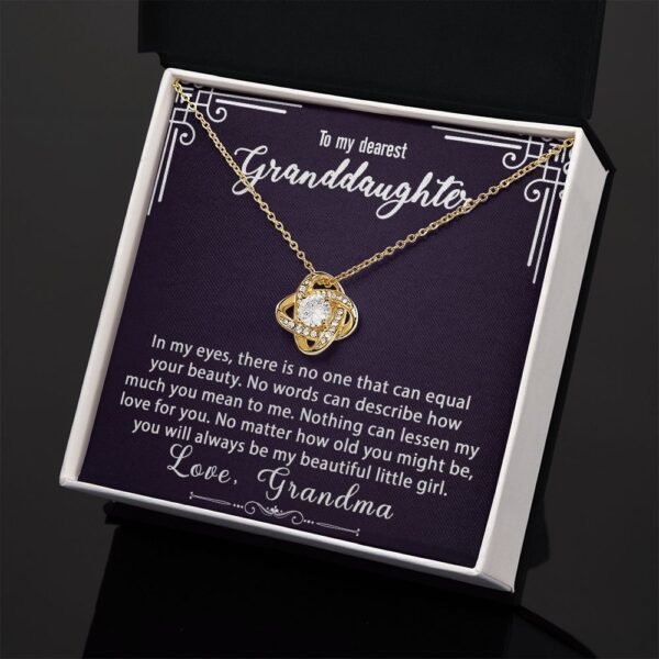 To My Granddaughter Necklace Gift - Always be my little girl - Love Knot #e165 - Image 9