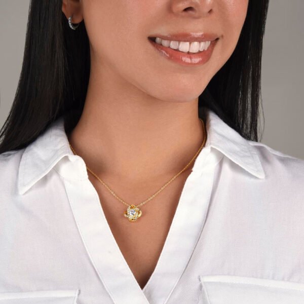 To My Granddaughter Necklace Gift - Be Bold - Love Knot #e158 - Image 4