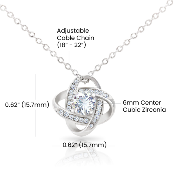 To My Granddaughter Necklace Gift - Always be my little girl - Love Knot #e165 - Image 13