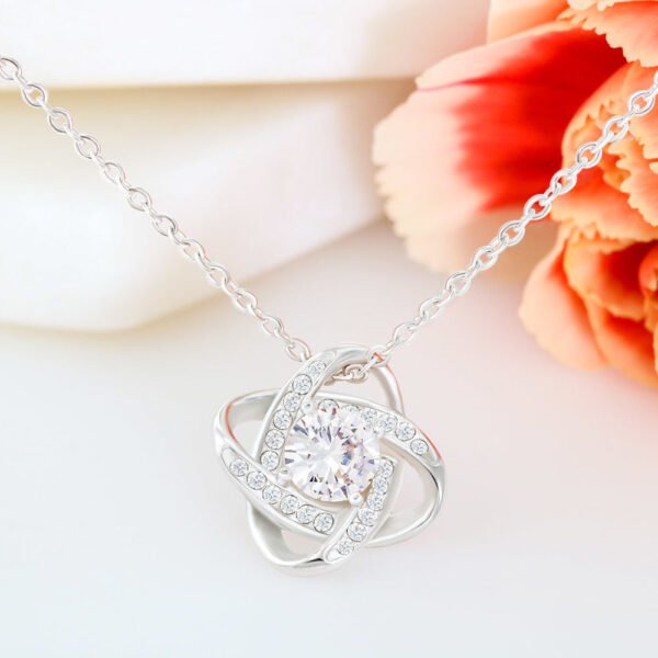 To My Granddaughter Necklace Gift - Marvelous young woman - Love Knot #e161 - Image 2