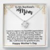 Gifts for Boyfriend's Mom: Gift For Boyfriend's Mom - To My Boyfriend's Mom Necklace, Mother's Day Birthday Xmas Ideas, Love Knot Jewelry Message Card For BF's Mother. Matched with a thoughtful message card.