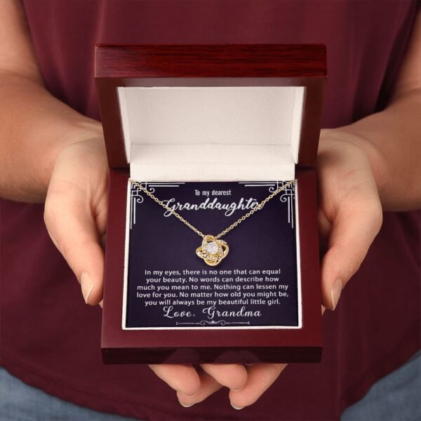 To My Granddaughter Necklace Gift - Always be my little girl - Love Knot #e165 - Image 6