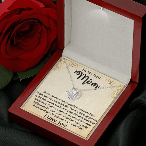 Love Knot Pendant - Personalized Message Card Jewelry - Jewelry Inns