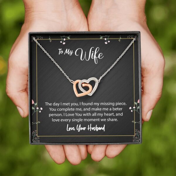To My Wife From Husband - I found my missing piece - Interlocking Hearts #e82 - Image 13