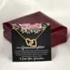 To My Granddaughter Necklace Gift - Interlocking Hearts - Jewelry Inns