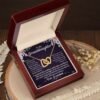 Interlocking Heart Necklace - Necklace for Granddaughter - Jewelry Inns