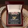To My Granddaughter Necklace Gift - Interlocking Hearts - Jewelry Inns