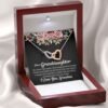 To My Granddaughter Necklace Gift - Interlocking Hearts - Jewelry Inns
